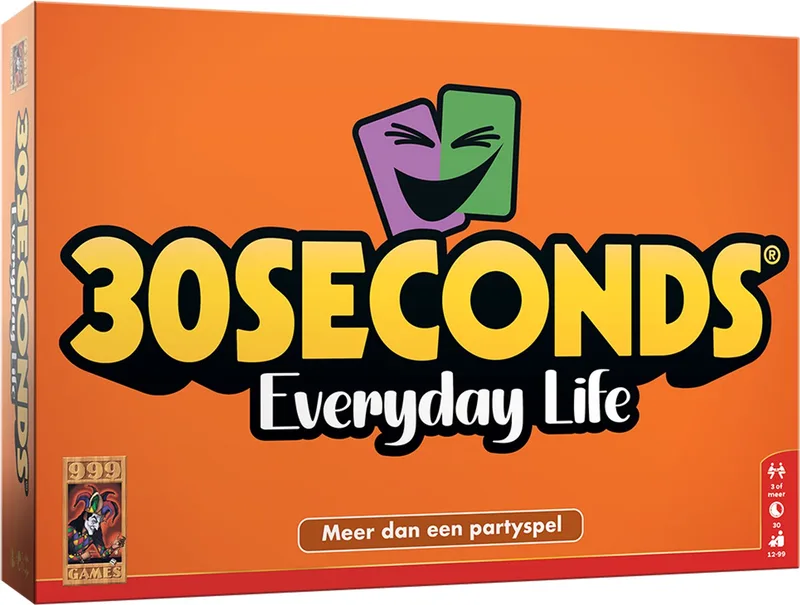 999 Games - 30 Seconds ® Everyday Life - Partyspel - Vernieuwde editie met alledaagse begrippen - 3+ spelers - Vanaf 12 jaar von 999 Games – Schachtel