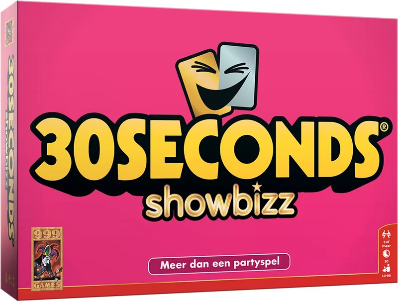 999 Games - 30 Seconds ® Showbizz - Partyspel - Nieuwe editie met 240 kaarten - Voor grote groepen from 999 Games – box