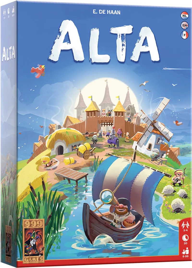 Alta - Vrolijk kaartspel voor het hele gezin de 999 Games – boîte