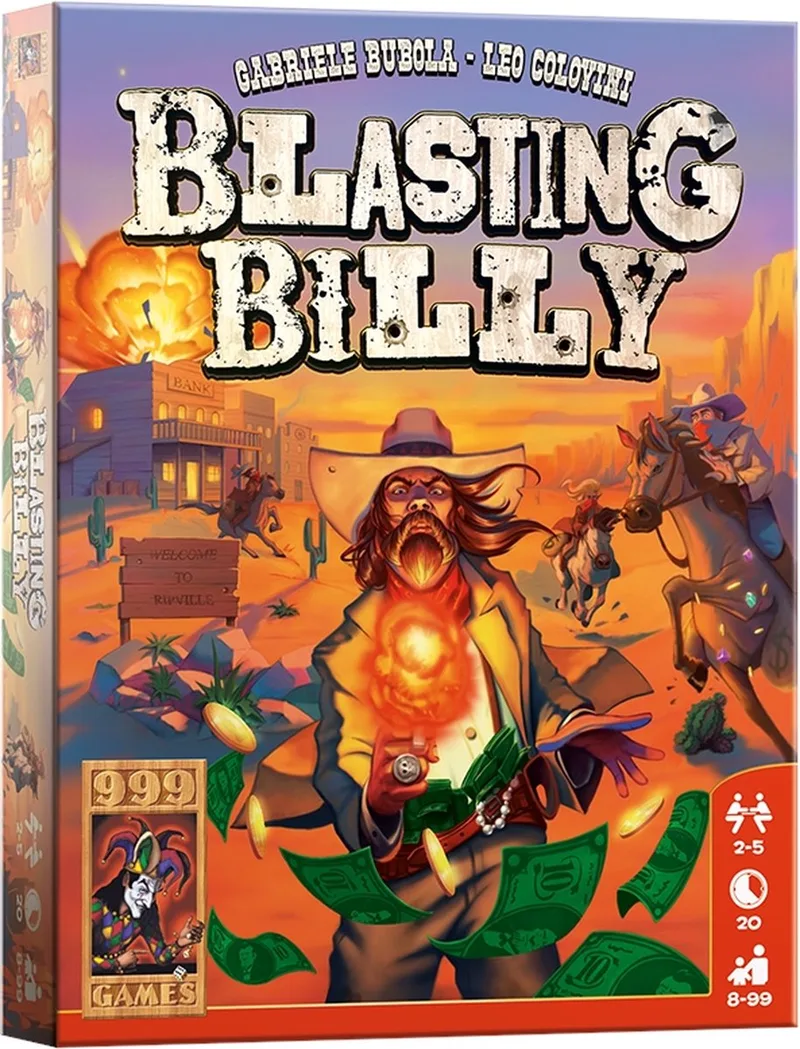 Blasting Billy - Kaartspel - Kinderspel - Educatief spel - Actiespel - Klein cadeautje - bevat spelregels in NL, EN en FR from 999 Games – box