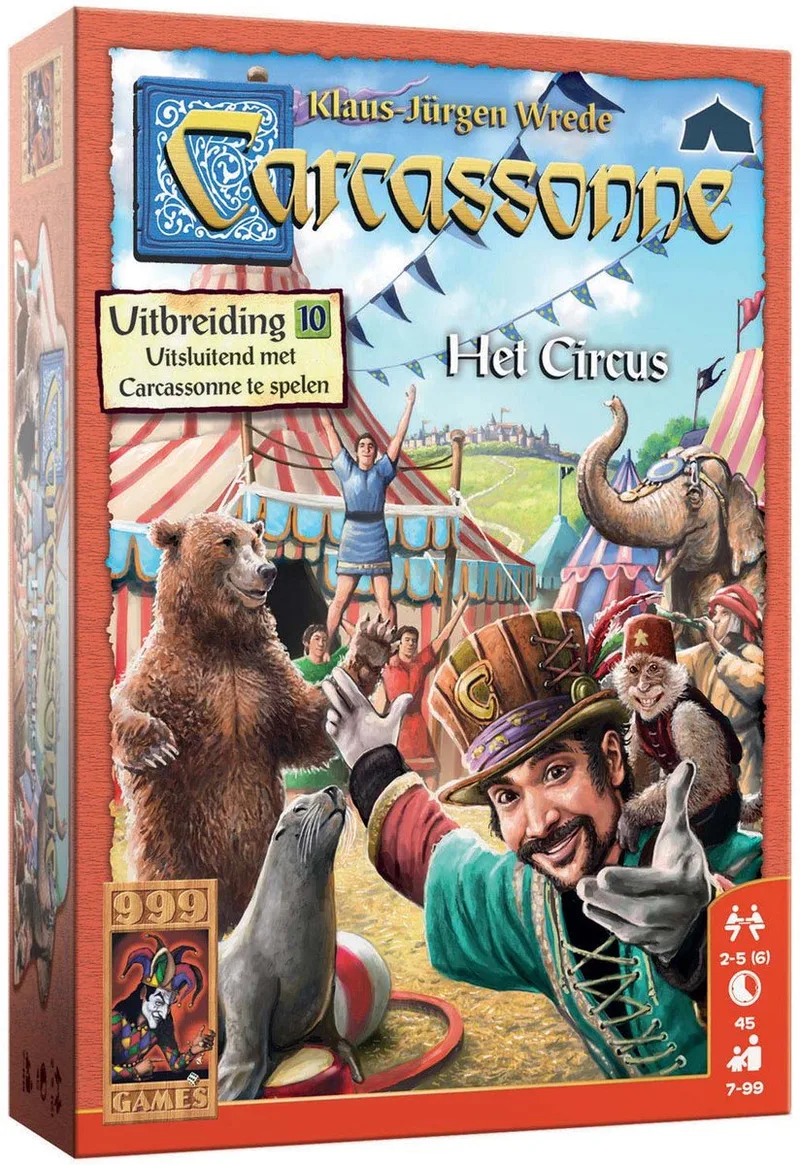 Carcassonne: Het Circus - Uitbreiding - Bordspel from 999 Games – box