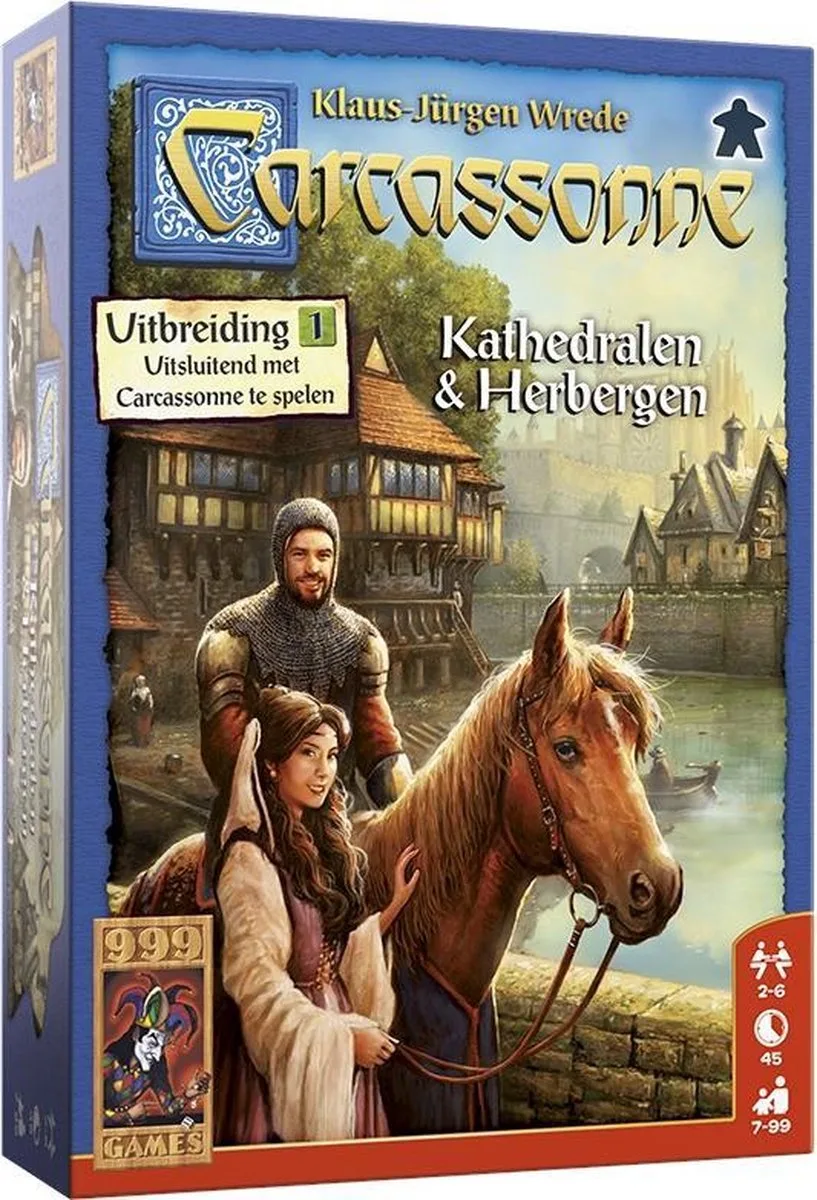 Carcassonne: Kathedralen & Herbergen - Uitbreiding from 999 Games – box