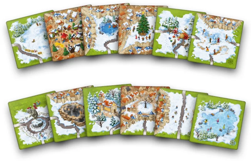 Carcassonne Mini Uitbreiding 4 Seizoenen Winter Bordspel fra 999 Games – æske