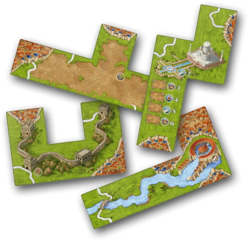 Carcassonne Mini Uitbreiding - Wonderen van de Mensheid III 999 Games Bordspel från 999 Games – kartong
