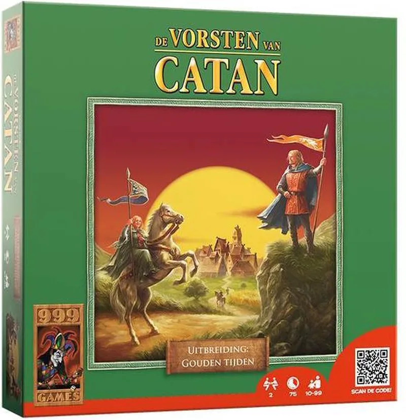 De Vorsten van Catan: Uitbreiding Gouden Tijden Kaartspel from 999 Games – box