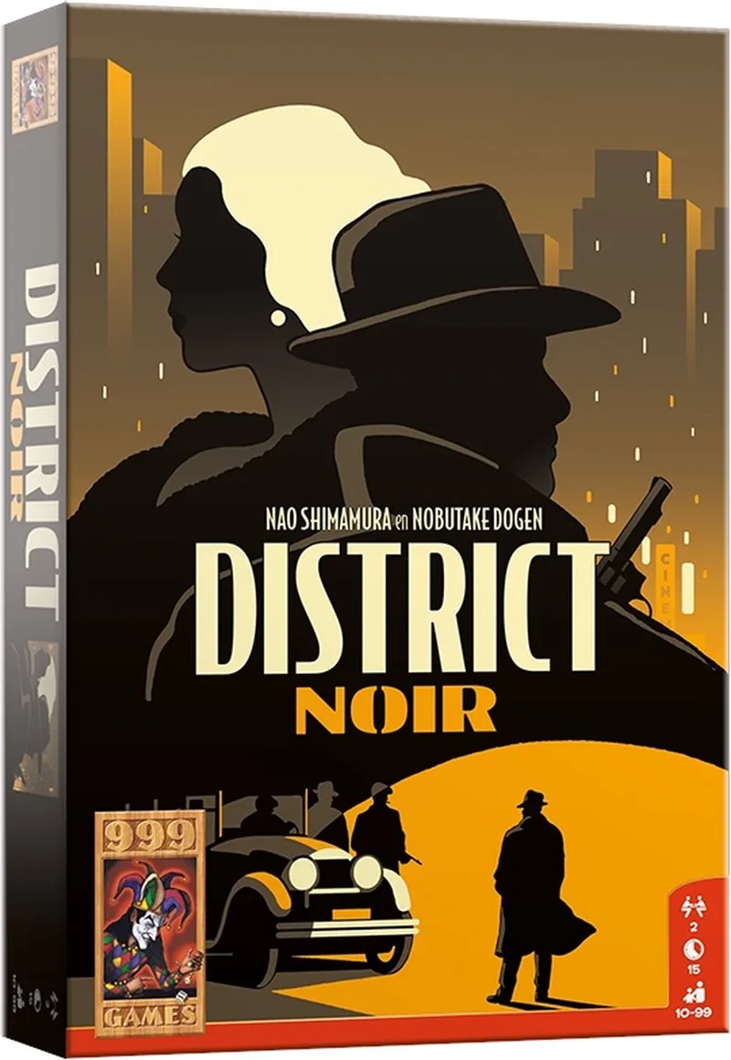 District Noir - Tactisch kaartspel voor 2 spelers from 999 Games – box