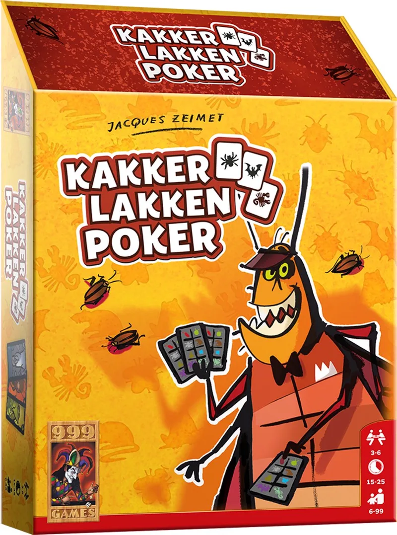 Drie Magiers Spellen - Kakkerlakkenpoker - Kaartspel - Bluffspel - Snel kaartspel - Partyspel - vanaf 8 jaar - Gezelschapsspel from 999 Games – box