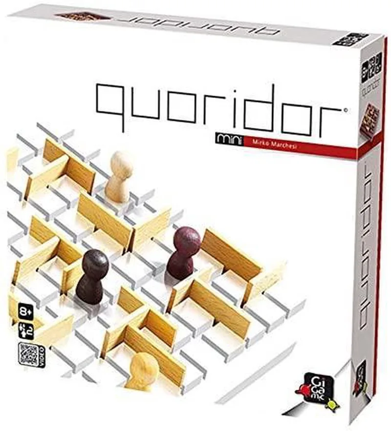 Gigamic - Quoridor Mini - Abstract Strategisch spel - NL GB FR DE ES IT fra 999 Games – æske