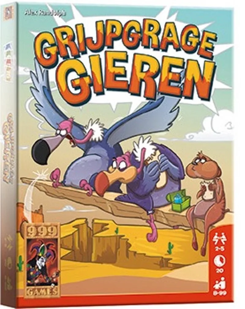 grijpgrage gieren - kaartspel - jong en oud de 999 Games – boîte