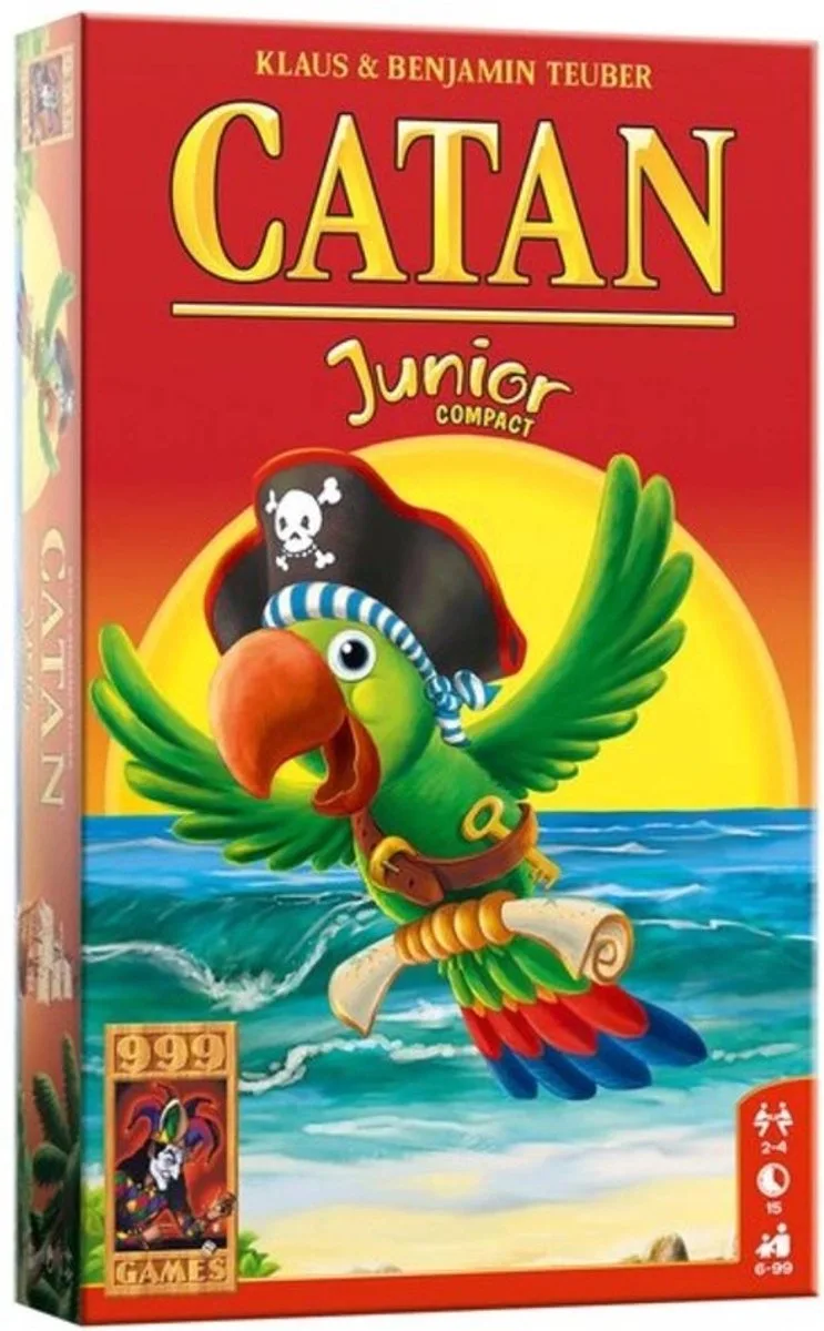 Kolonisten Van Catan Junior - Bordspel - Familie spel - Piraten - schoencadeau - sinterklaascadeau - kerstcadeau fra 999 Games – æske