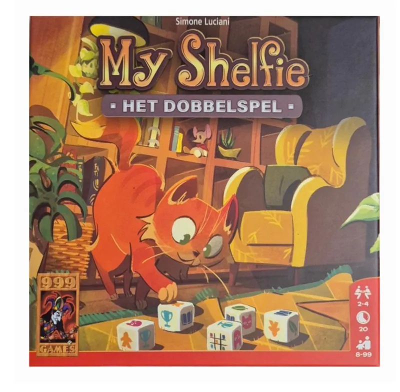 My Shelfie - Het Dobbelspel de 999 Games, édition Multicolore – boîte