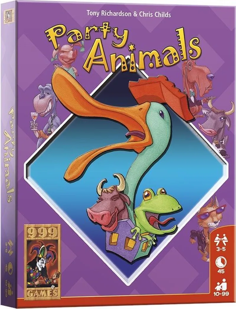 Party Animals - Kaartspel - bevat spelregels in NL, EN en FR from 999 Games – box