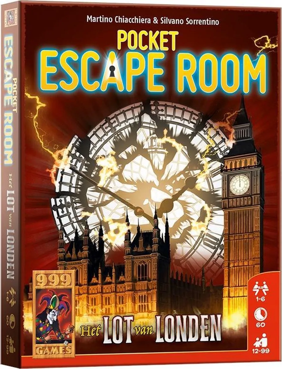 Pocket Escape Room: Het lot van Londen Breinbreker fra 999 Games – æske