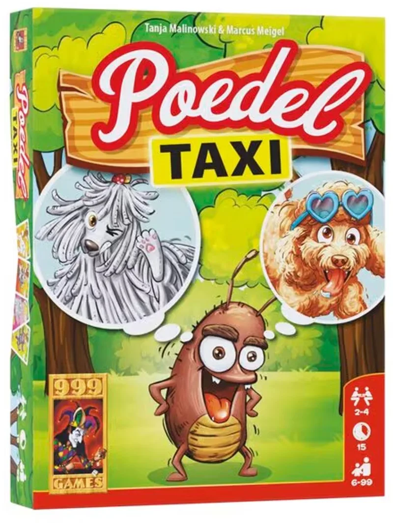 Poedel Taxi Kaartspel from 999 Games – box