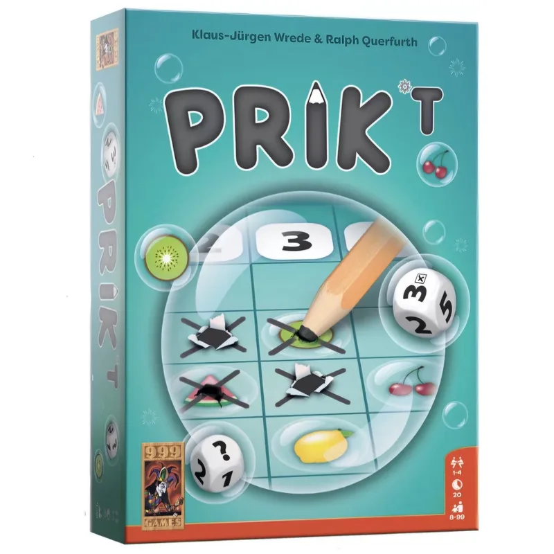 PrikT - dobbelspel - gezelschapsspel from 999 Games, Blauw edition – box
