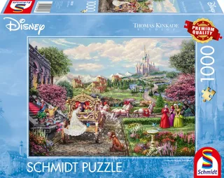 Schmidt puzzel - Thomas Kinkade Studios - Disney Dreams Collectie - Cinderella Happily Ever After - 1000 stukjes von 999 Games, Ausgabe Mehrfarbig – Schachtel 2 von 2