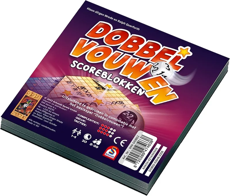 Scoreblokken - Dobbel Vouwen - Dobbelspel from 999 Games, Multi edition – box