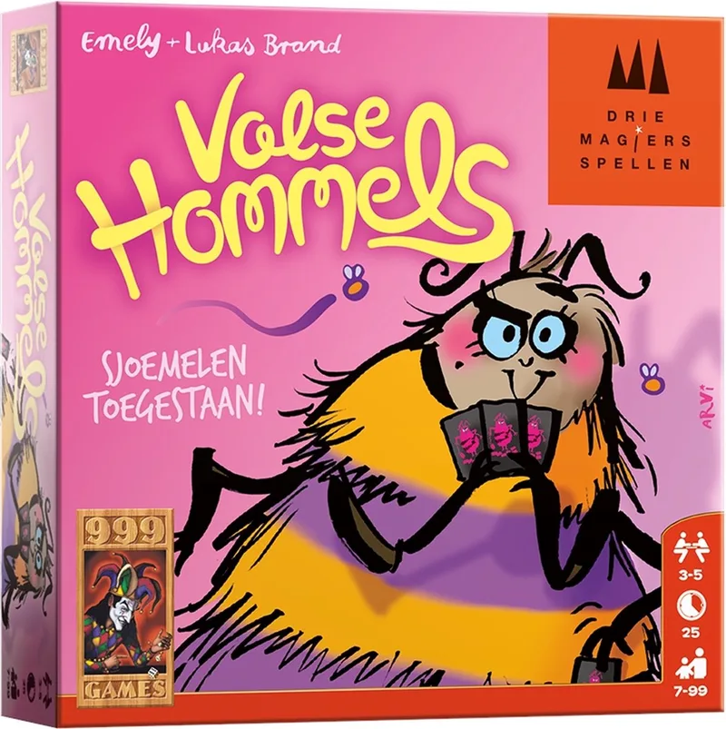 Valse Hommels - Snel vrolijk kaartspel! - Familiespel de 999 Games – boîte