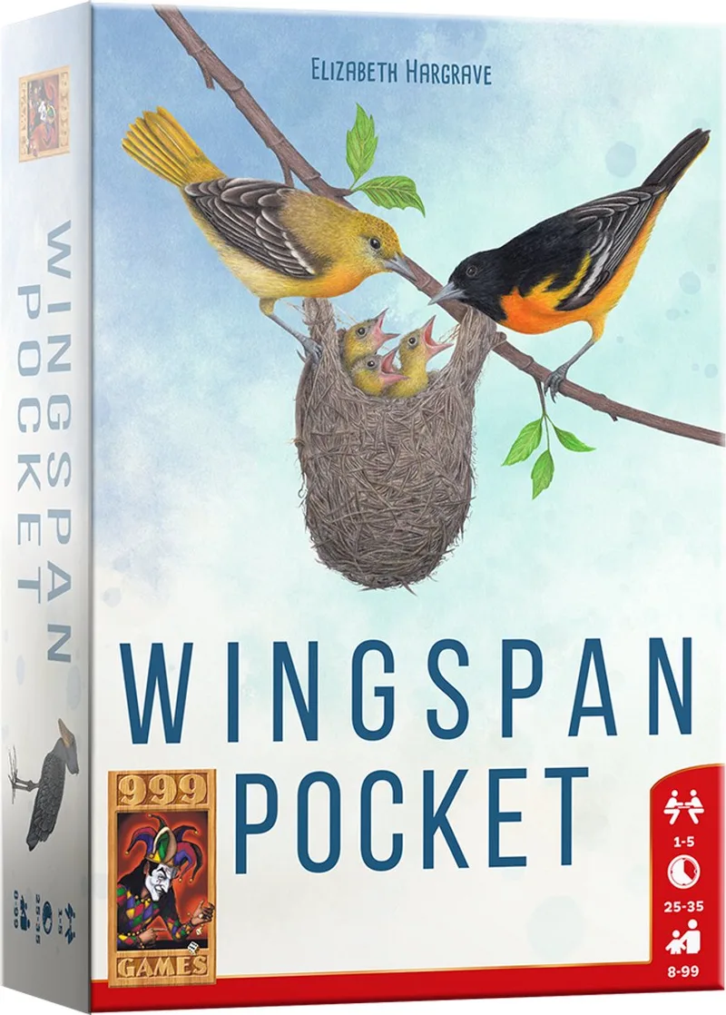 Wingspan Pocket - Compacte versie van Wingspan - Het geliefde bordspel nu in broekzakformaat! from 999 Games – box