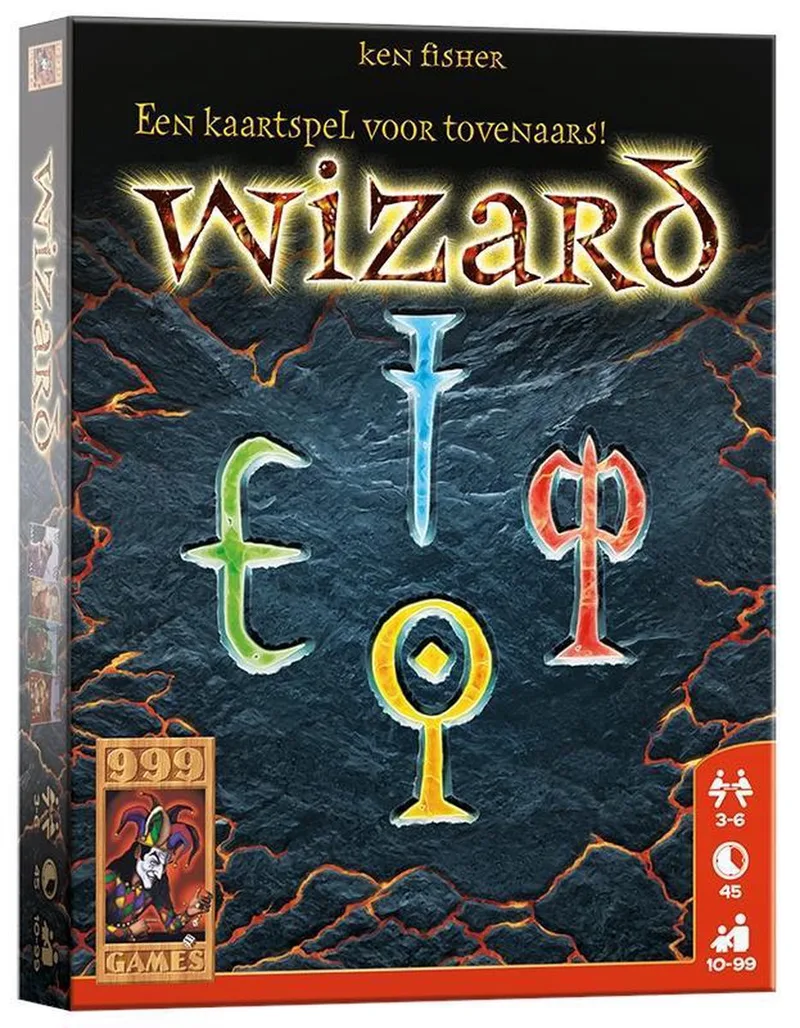 Wizard - Kaartspel - Familiespel - Gezelschapsspel - Klein cadeautje fra 999 Games – æske
