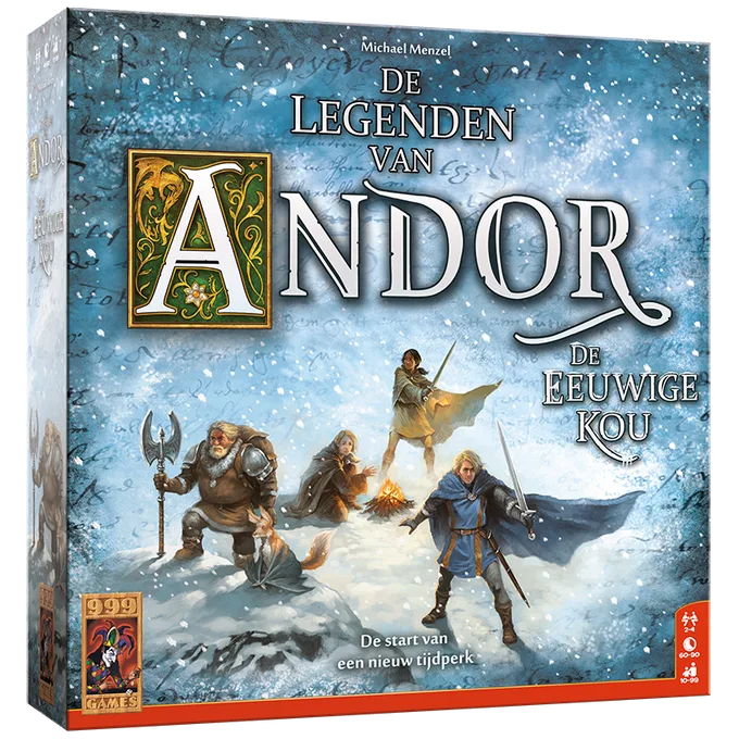 De Legenden van Andor: De Eeuwige Kou fra 999 Games, NL-udgave – æske