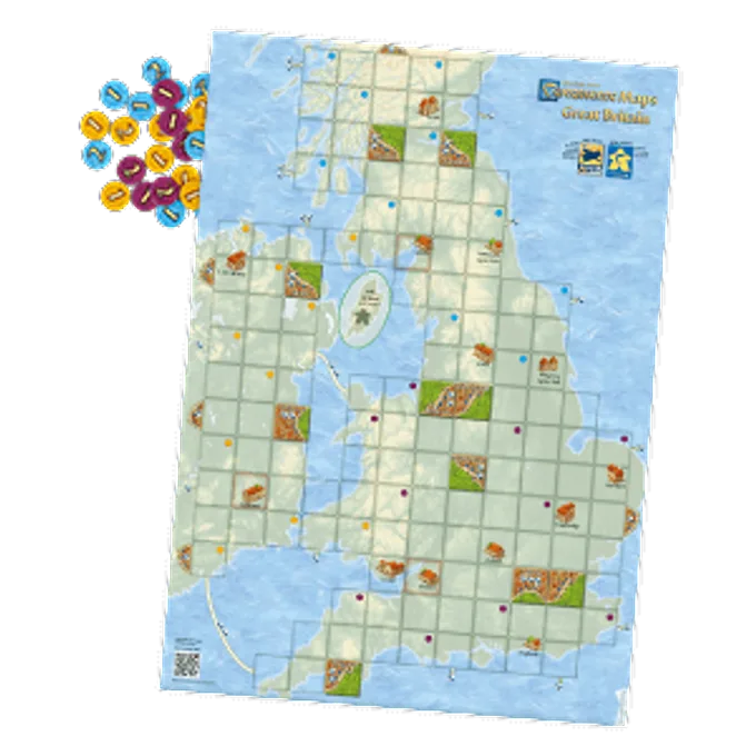 Carcassonne Groot-Brittannië Speelmat from 999 Games, NL edition – box