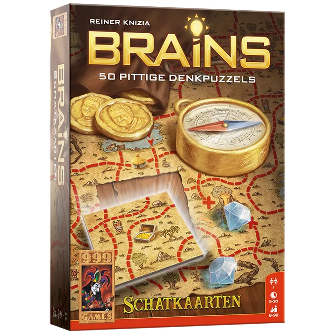 Brains: Schatkaarten - Breinbreker from 999 Games, NL edition – box