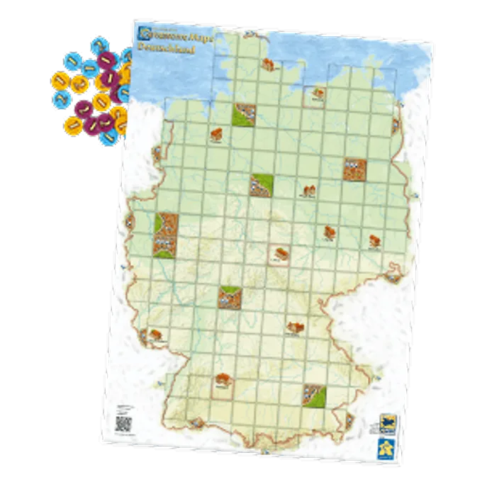 Carcassonne Duitsland Speelmat fra 999 Games, NL-udgave – æske