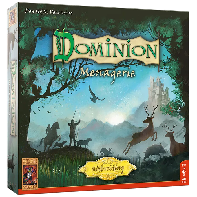 Dominion: Menagerie Uitbreiding fra 999 Games, NL-udgave – æske