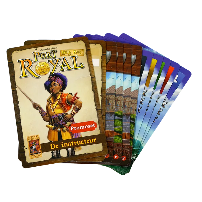 Port Royal Promo Pack 9 kaarten from 999 Games, NL edition – box