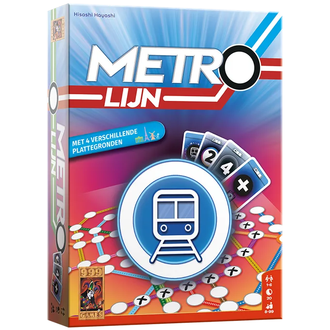 Metrolijn from 999 Games, NL edition – box