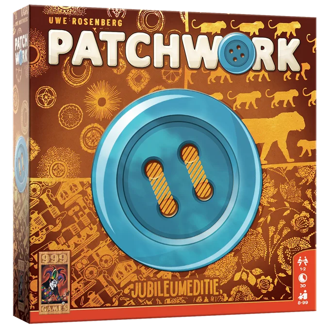 Patchwork Jubileumeditie from 999 Games, NL edition – box