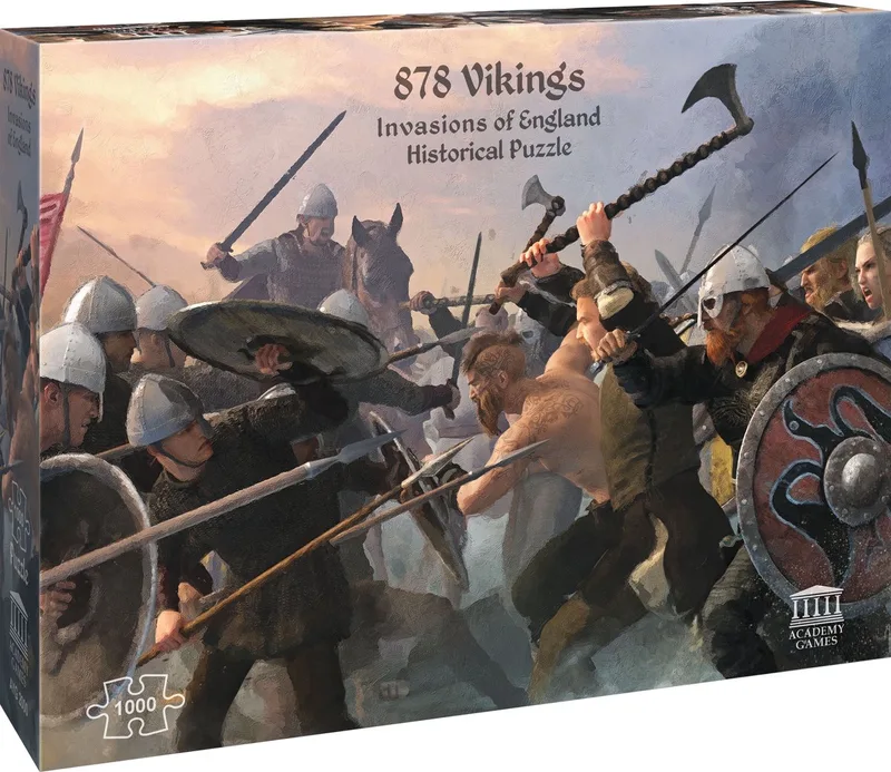 878 Vikings Puzzel 1000 Stukjes van Academy Games, editie Meerkleurig – doos