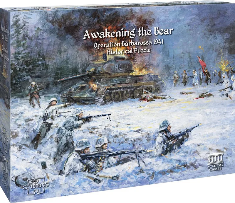 Awakening the Bear Barbarossa Puzzel 1000 Stukjes fra Academy Games, Flerfarvet-udgave – æske