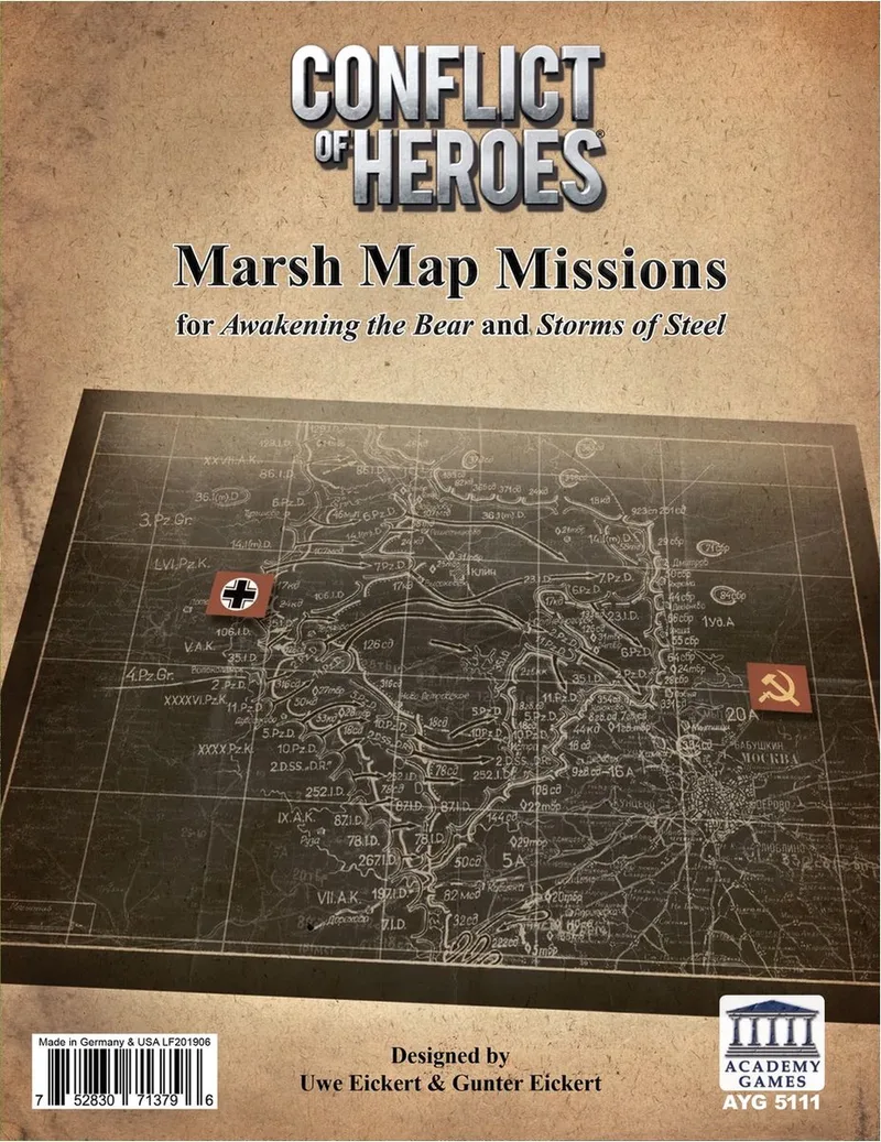 Conflict of Heroes: Marsh Map Missions - Uitbreiding - Bordspel - Academy Games de Academy Games – boîte