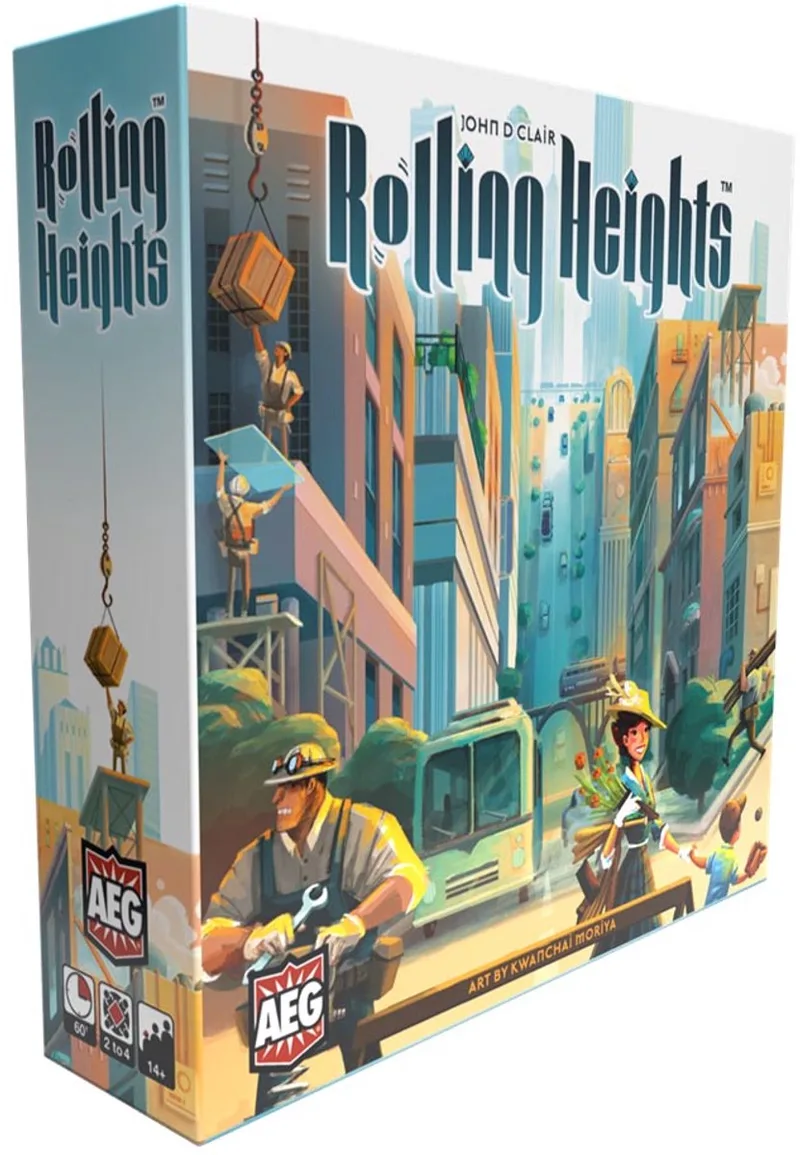 Rolling Heights - Bordspel - Engelstalige Versie - Alderac Entertainment Group fra Alderac Entertainment Group – æske
