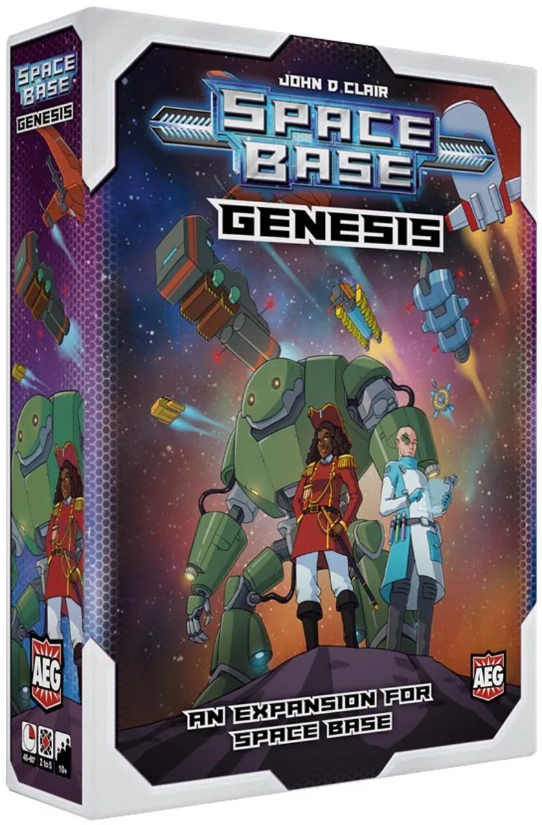Space Base Genesis - Uitbreiding - Dobbelspel - Strategisch Bordspel - Engelstalig fra Alderac Entertainment Group – æske