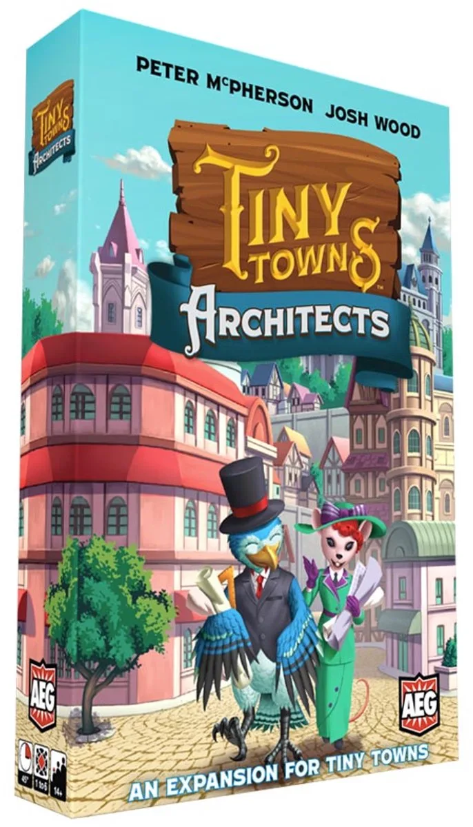 Tiny Towns Architects uitbreiding (ENG) fra Alderac Entertainment Group – æske