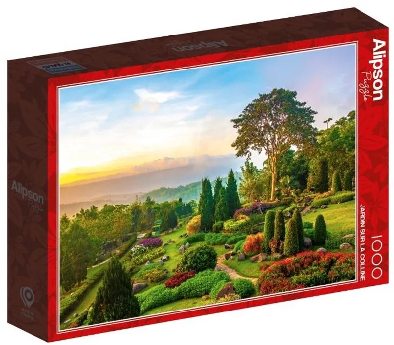 Puzzle 1000 Ogród na wzgórzu - Puzzel 1000 Tuin op een heuvel from Alipson Puzzle – box