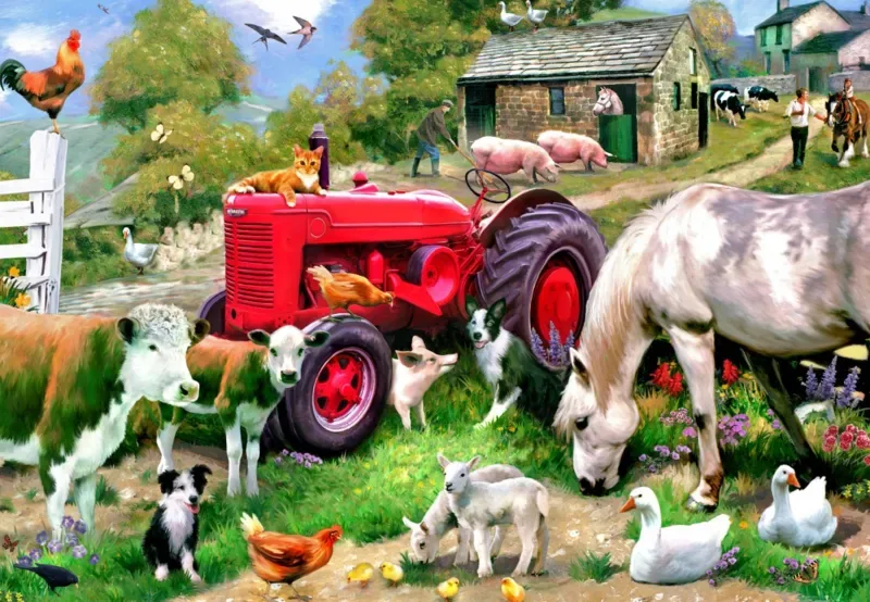 Puzzle At the Farm - 1000 pièces de Alipson Puzzle – boîte 1 sur 2