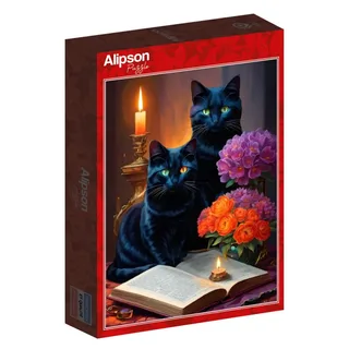 Puzzle Black Cats - 500 à 999 pièces van Alipson Puzzle – doos 2 van 2