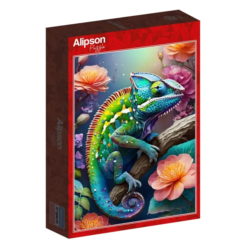 Puzzle Caméléon Coloré - 500 à 999 pièces van Alipson Puzzle – doos 2 van 2