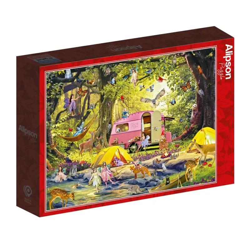 Puzzle Camping des Fées avec des Amis de la Forêt - 1000 pièces fra Alipson Puzzle – æske 2 af 2