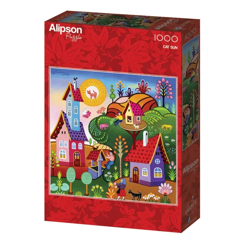 Puzzle Cat Sun - 1000 pièces van Alipson Puzzle – doos 2 van 2