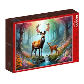 Puzzle Cerf Majestueux - 500 à 999 pièces de Alipson Puzzle – boîte 2 sur 2