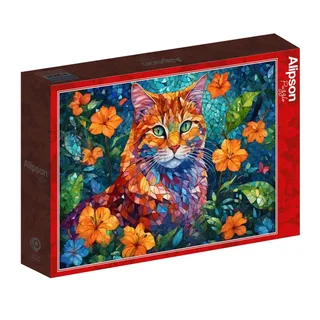 Puzzle Chat Mosaïque - 1000 pièces de Alipson Puzzle – boîte 2 sur 2