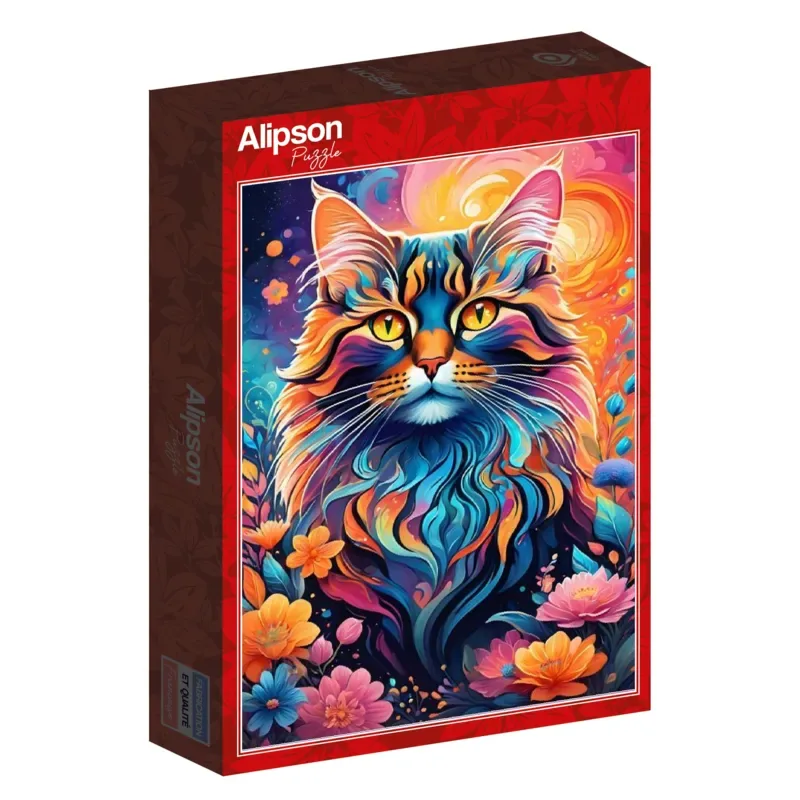 Puzzle Chat Multicolore - 1000 pièces van Alipson Puzzle – doos 2 van 2