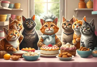 Puzzle Chats Pâtissiers en Action - 1000 pièces van Alipson Puzzle – doos 1 van 2