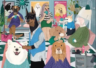 Puzzle Coiffeur Canin - 500 à 999 pièces de Alipson Puzzle – boîte 1 sur 2