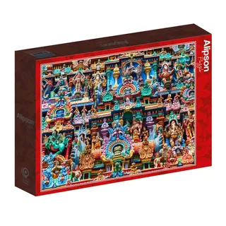 Puzzle Décor de Temple Hindou - Inde - 1000 pièces de Alipson Puzzle – boîte 2 sur 2